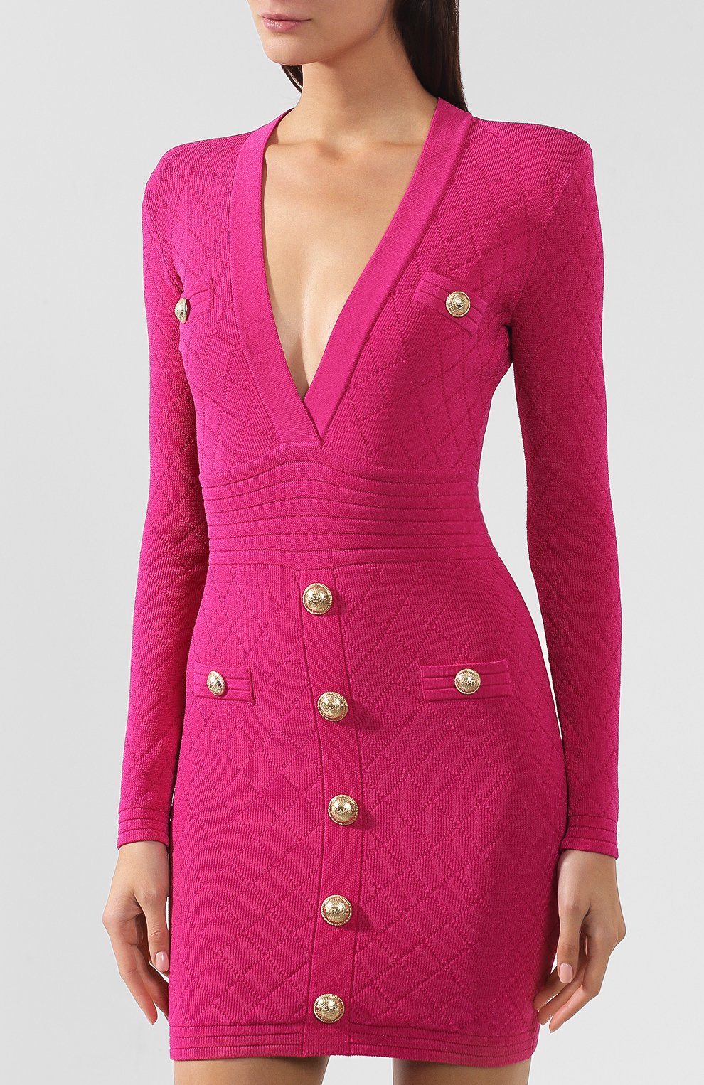 Платье из вискозы BALMAIN, арт. SF16262/K462, фото 3