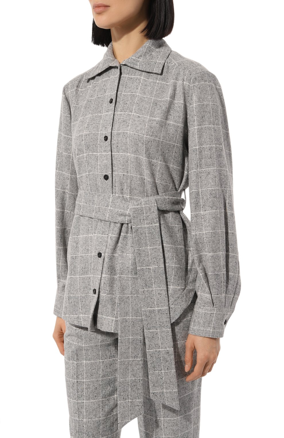 Рубашка из шелка и шерсти KITON, арт. D58453K0541E02, фото 3