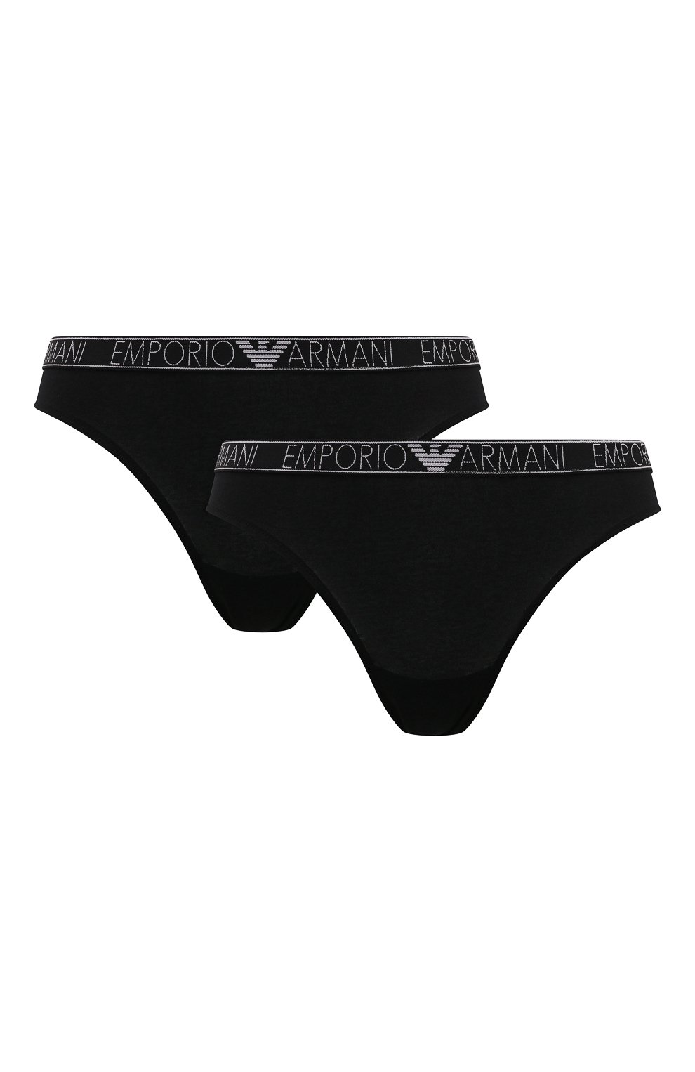 Комплект из двух трусов-слипов EMPORIO ARMANI черного цвета по цене 5590 руб., арт. 164752/4R223, фото 1 Комплект из двух трусов-слипов EMPORIO ARMANI, арт. 164752/4R223, фото 1