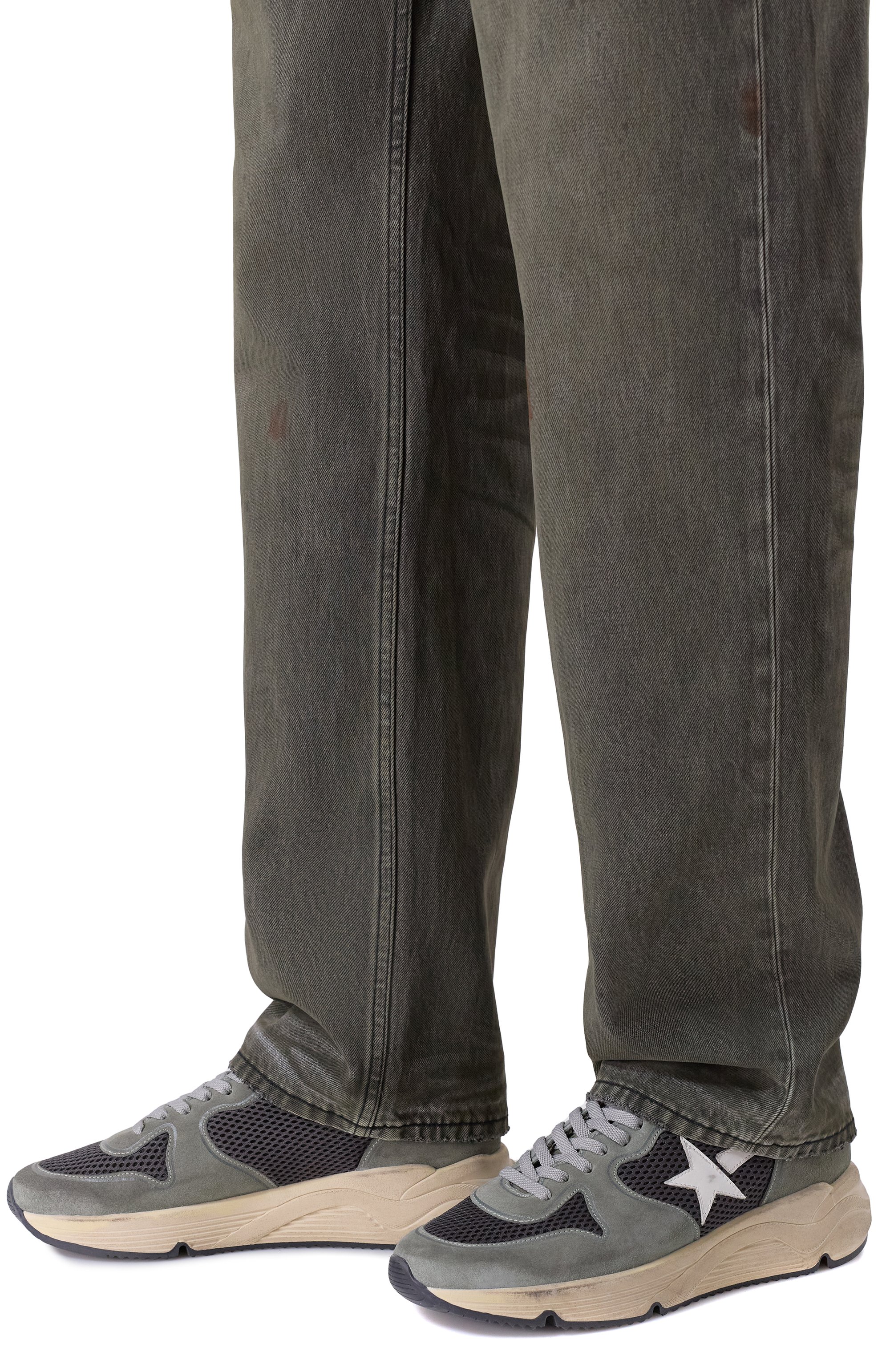 Комбинированные кроссовки running sole GOLDEN GOOSE DELUXE BRAND, арт. GMF00126.F007576, фото 3