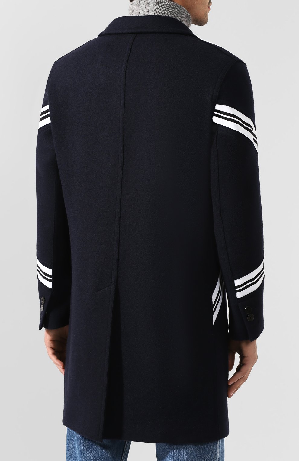 Шерстяное пальто NEIL BARRETT, арт. PBCA284/M046, фото 4