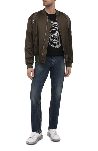 Кожаные кеды oversized ALEXANDER MCQUEEN белого цвета по цене 57950 руб., арт. 645872/WHZ4P, фото 2 Кожаные кеды oversized ALEXANDER MCQUEEN, арт. 645872/WHZ4P, фото 2