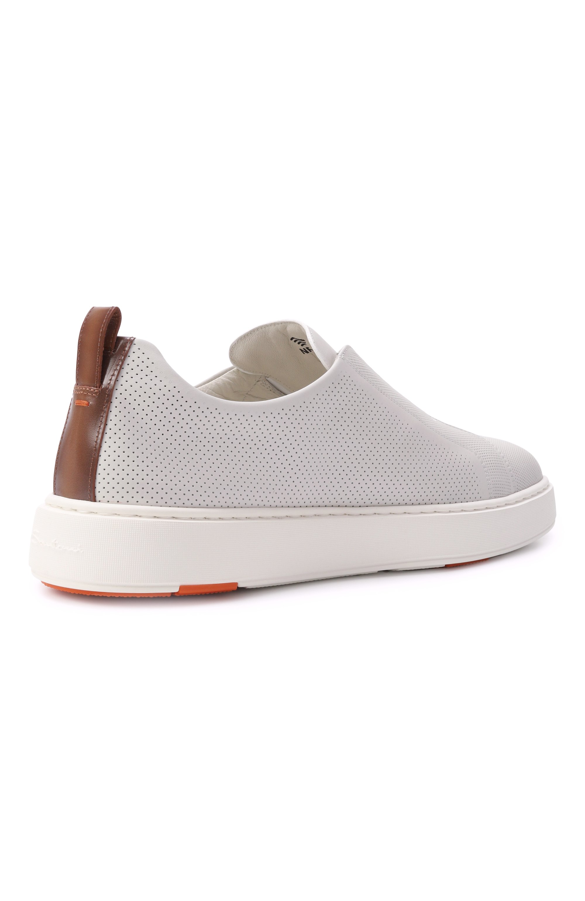 Кожаные кеды cleanic SANTONI, арт. MBCG22006BARTGLB, фото 5