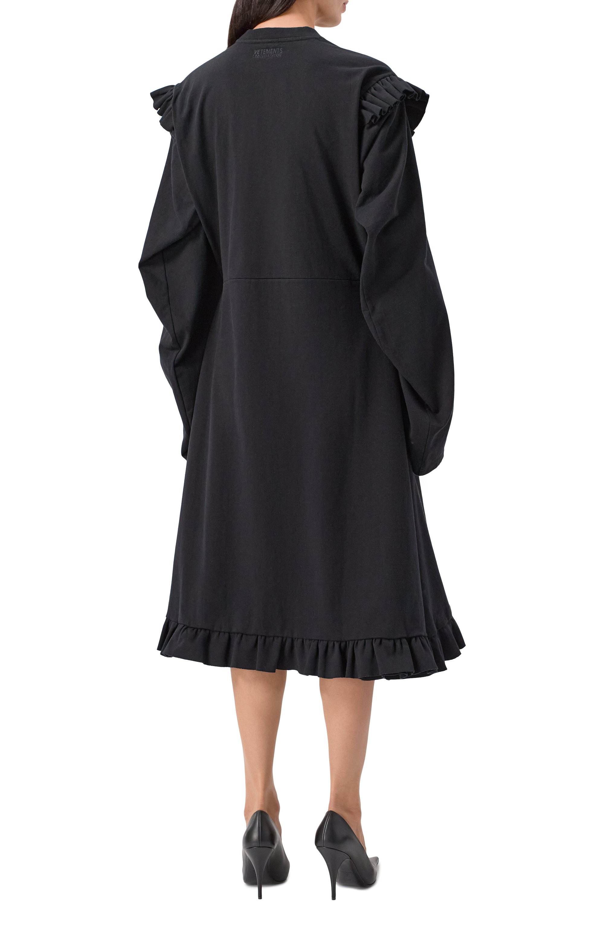 Хлопковое платье VETEMENTS, арт. WE54DR140B/1200 JERSEY, фото 4
