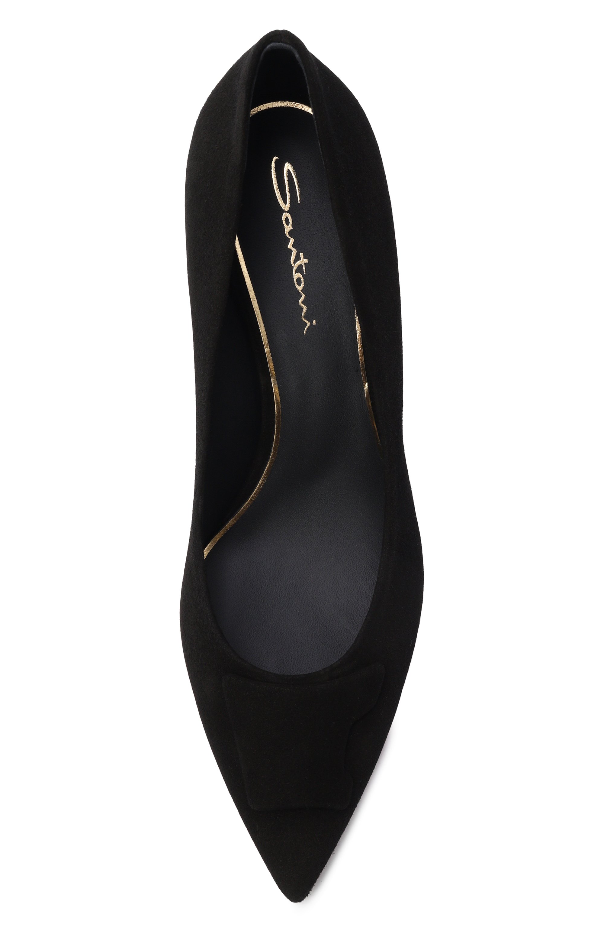 Замшевые туфли SANTONI черного цвета по цене 112000 руб., арт. WDIG71206HIATMGD, фото 6 Замшевые туфли SANTONI, арт. WDIG71206HIATMGD, фото 6
