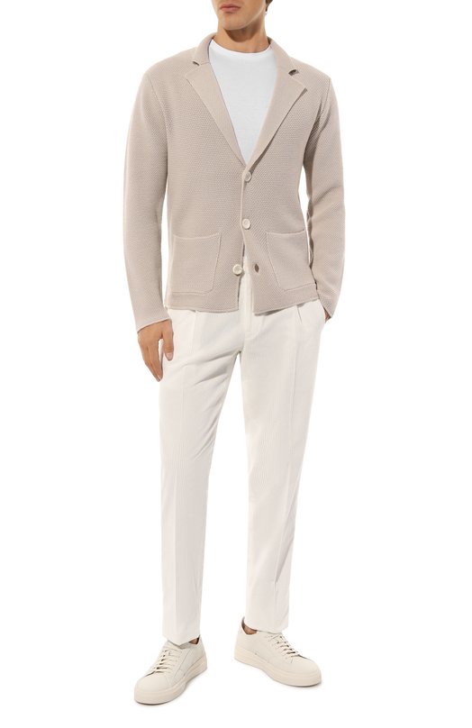 Шерстяной пиджак Daniele Fiesoli DF0113 Бежевый  DF0113 Фото 2