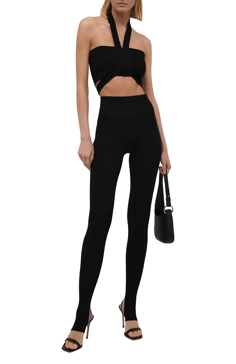 Легинсы ANDREADAMO черного цвета по цене 8305 руб., арт. ADFW21PA06032473, фото 2 Легинсы ANDREADAMO, арт. ADFW21PA06032473, фото 2