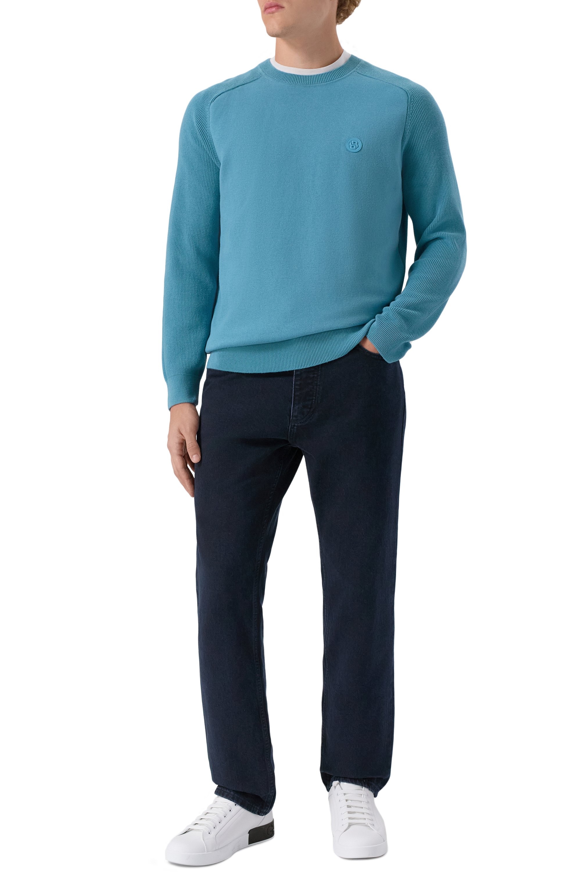 Хлопковый джемпер BOSS, арт. 50543136, фото 2