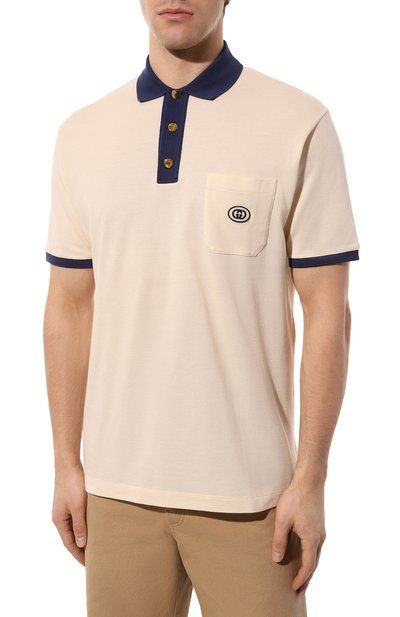 Хлопковое поло GUCCI, арт. 625323 XJCNZ, фото 3