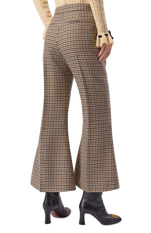 Шерстяные брюки Valentino 8B3RB6Z1/9WL Бежевый  8B3RB6Z1/9WL Фото 4