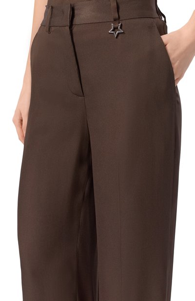 Брюки LORENA ANTONIAZZI темно-коричневого цвета по цене 81850 руб., арт. E2641PA01C/3612, фото 5 Брюки LORENA ANTONIAZZI, арт. E2641PA01C/3612, фото 5