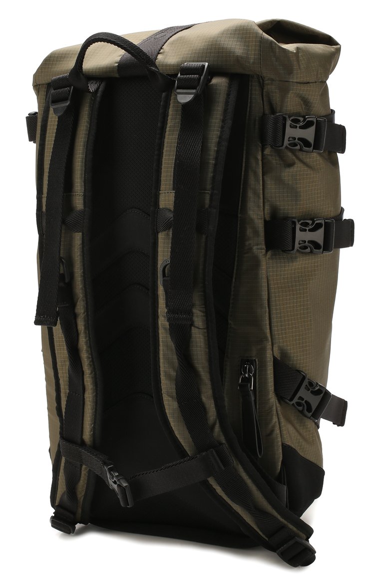 Мужской текстильный рюкзак MONCLER хаки цвета, арт. F1-09A-5A703-10-02SB1 | Фото 3 (Материал: Текстиль; Размер: large; Сумки-технические: Рюкзаки - большие)
