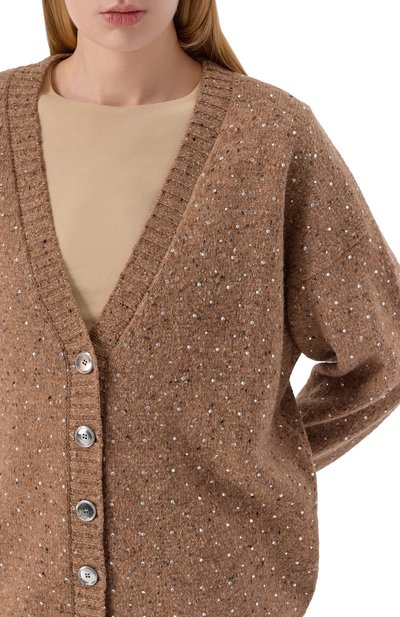 Кардиган из шерсти и вискозы PINKO, арт. 105739/A2U4, фото 5