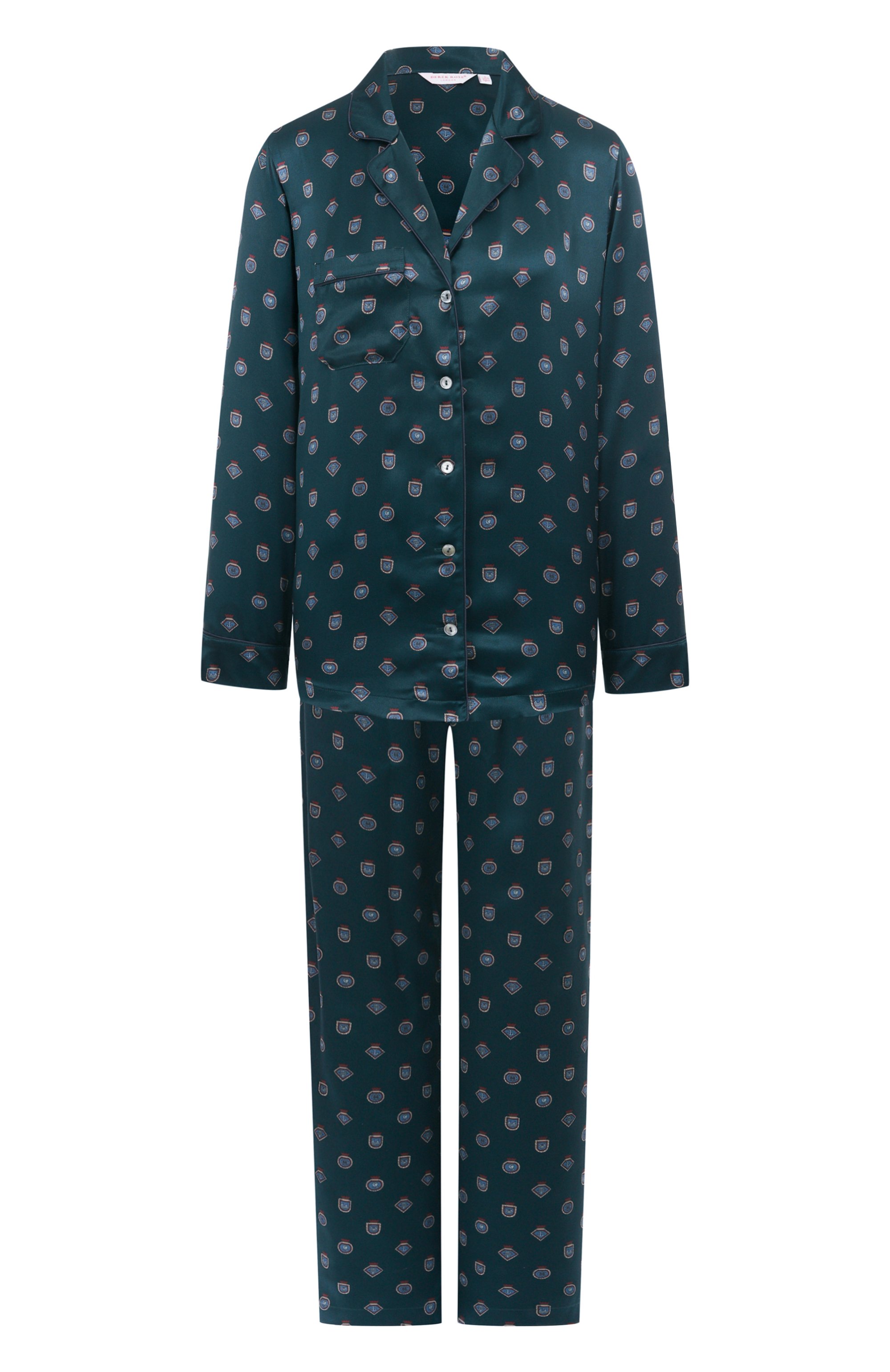 Шелковая пижама DEREK ROSE, арт. 2050-BRIN117, фото 1