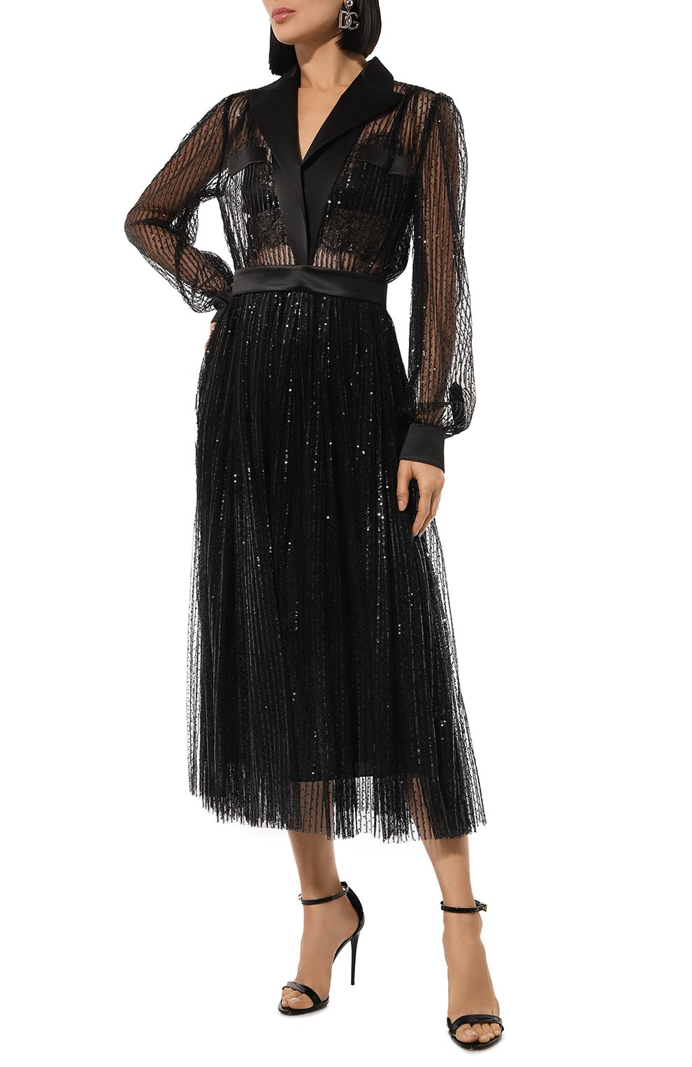 Платье с отделкой пайетками DOLCE & GABBANA, арт. F6J0KT/ILMA3, фото 2