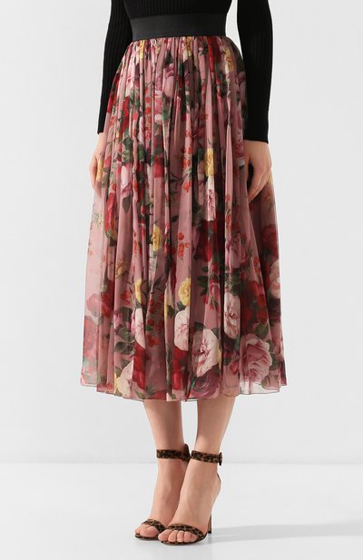 Шелковая юбка DOLCE & GABBANA, арт. F4AWRT/HS16K, фото 3