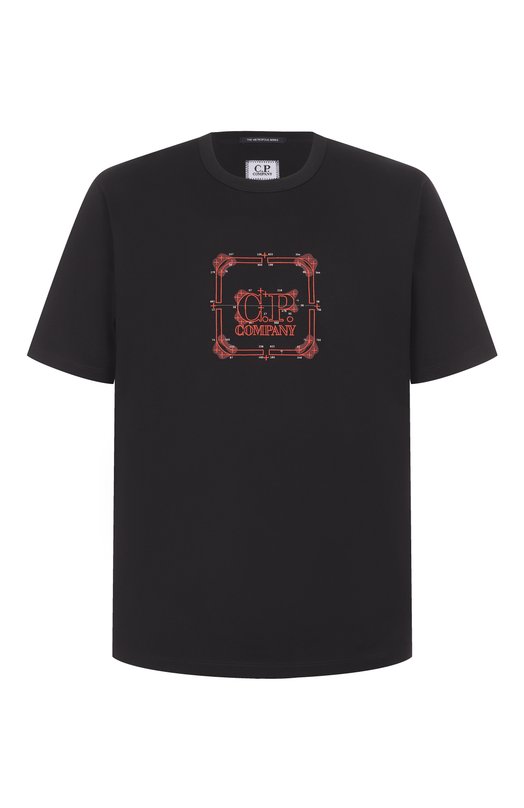 Хлопковая футболка C.P. Company 19CLTS055A006370W Чёрный 19CLTS055A006370W