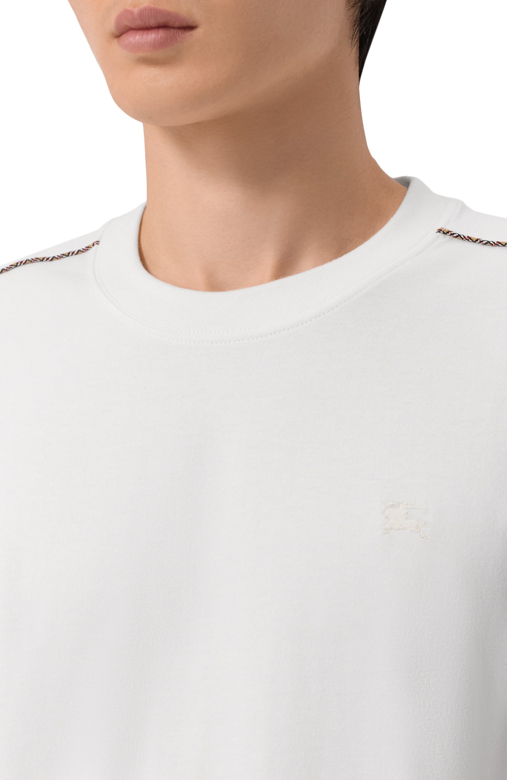 Хлопковая футболка BURBERRY, арт. 8127590, фото 5