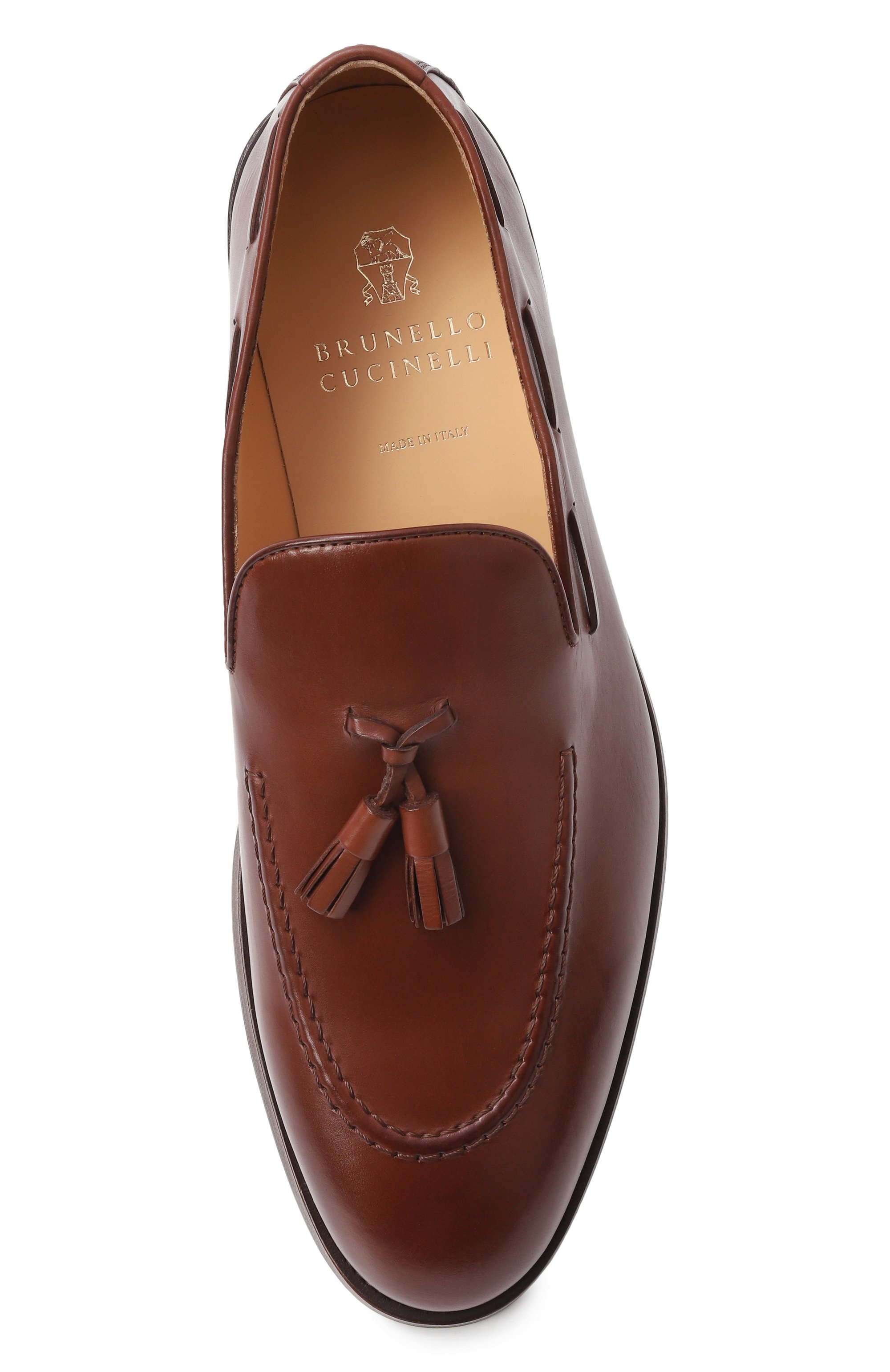 Кожаные лоферы BRUNELLO CUCINELLI, арт. MZUDIPB703, фото 6
