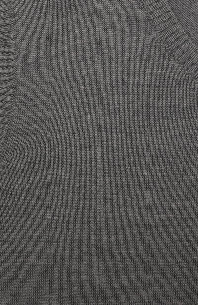 Шерстяной жилет DAL LAGO серого цвета по цене 10800 руб., арт. L21/8926/4-6, фото 3 Шерстяной жилет DAL LAGO, арт. L21/8926/4-6, фото 3