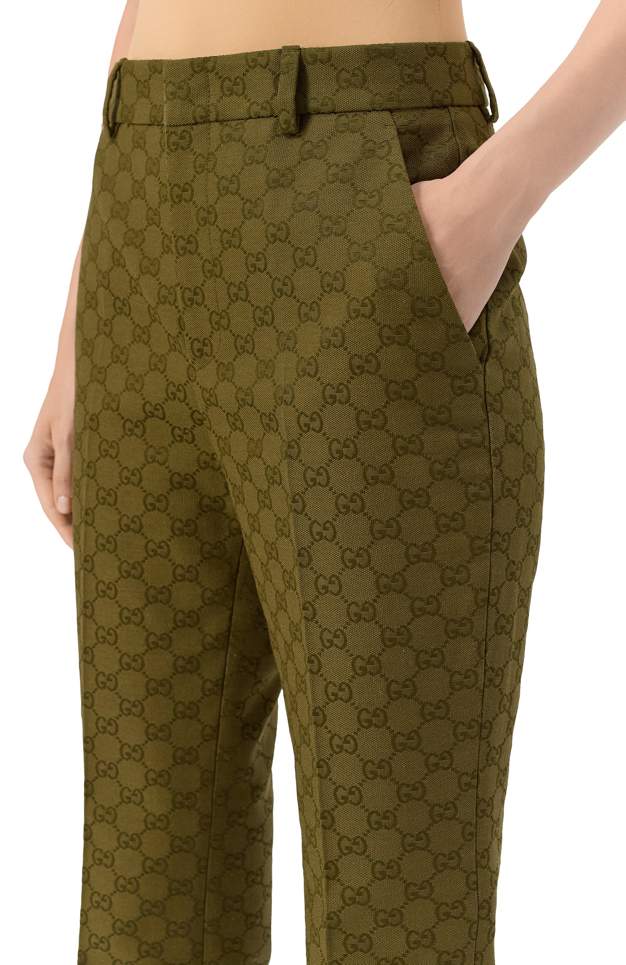 Хлопковые брюки GUCCI, арт. 837435/Z7ADE, фото 5