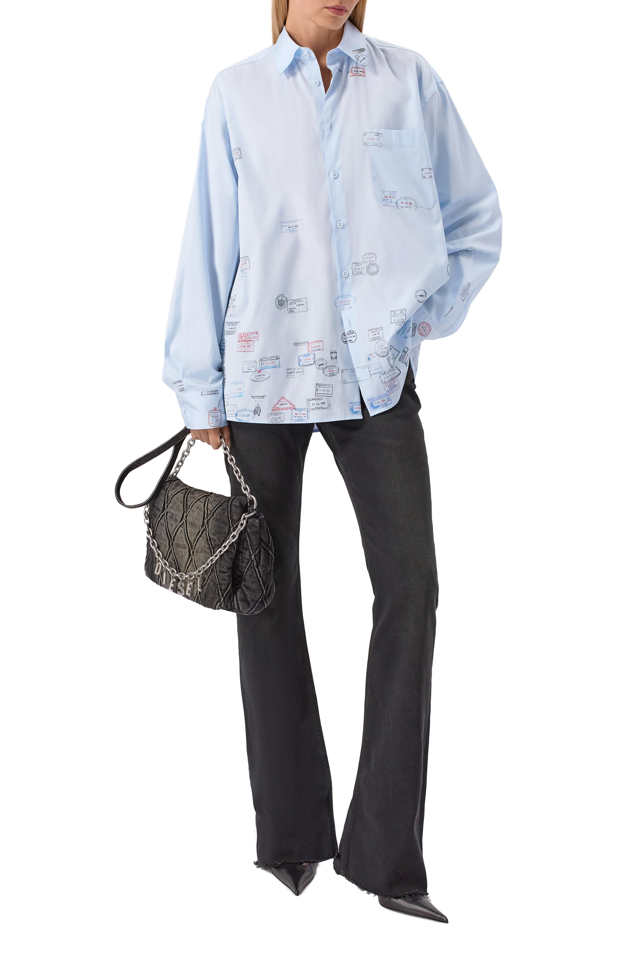 Хлопковая рубашка VETEMENTS, арт. UH76SH150L, фото 5