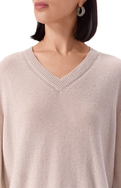 Хлопковый пуловер LORENA ANTONIAZZI, �арт. P25124VM33A/3049, фото 5