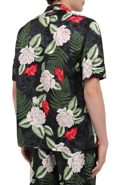 Рубашка из вискозы и шелка GUCCI, арт. 624524/ZAEMQ, фото 4