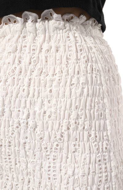 Хлопковая юбка CHARO RUIZ IBIZA белого цвета по цене 65100 руб., арт. 233404, фото 5 Хлопковая юбка CHARO RUIZ IBIZA, арт. 233404, фото 5