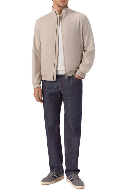 Хлопковый джемпер Andrea Campagna M5425-1000 Белый  M5425-1000 Фото 2