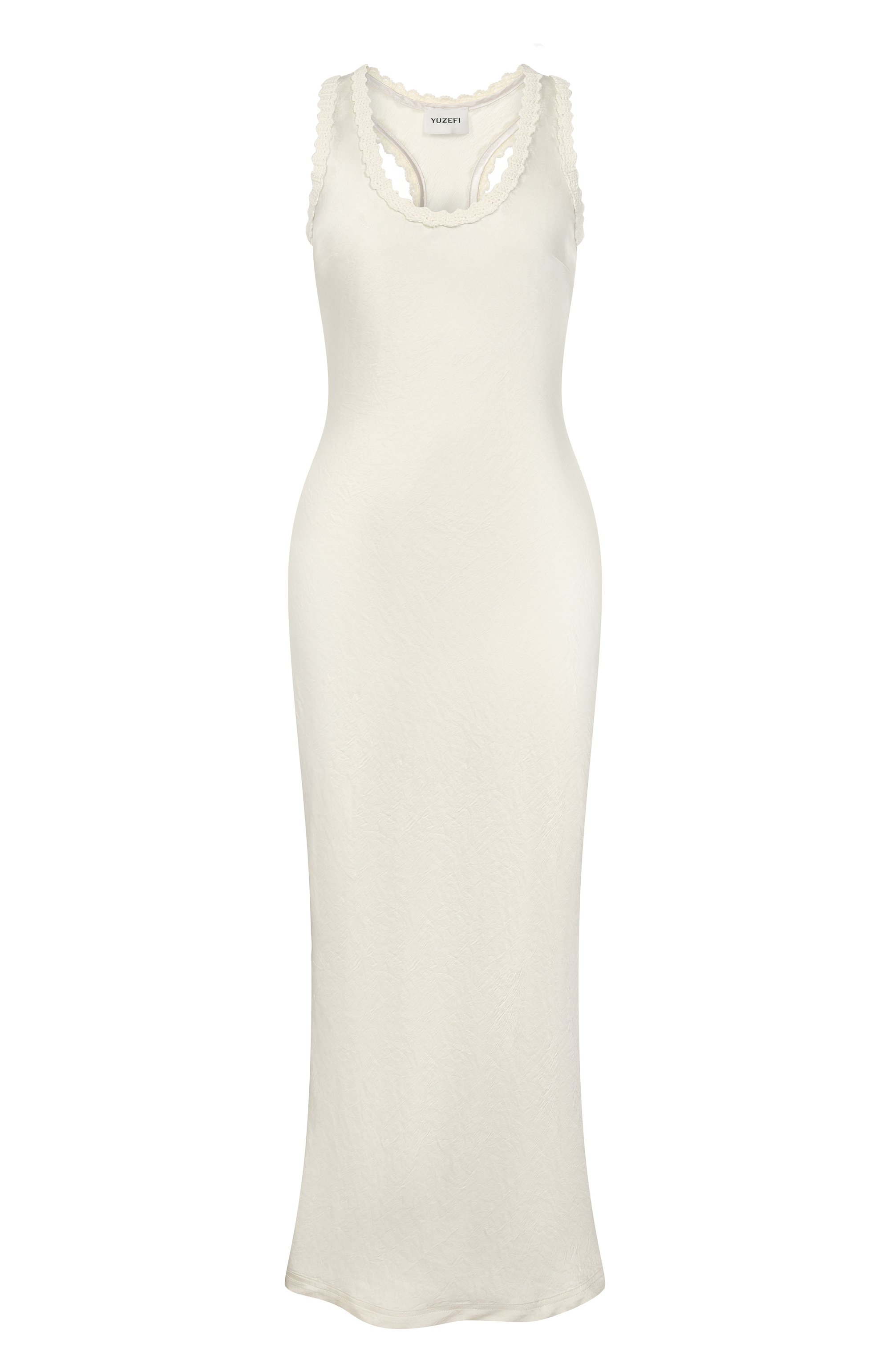 Платье YUZEFI, арт. S0LYR-ACETATE SC00P NECK DRESS/SATEEN, фото 1