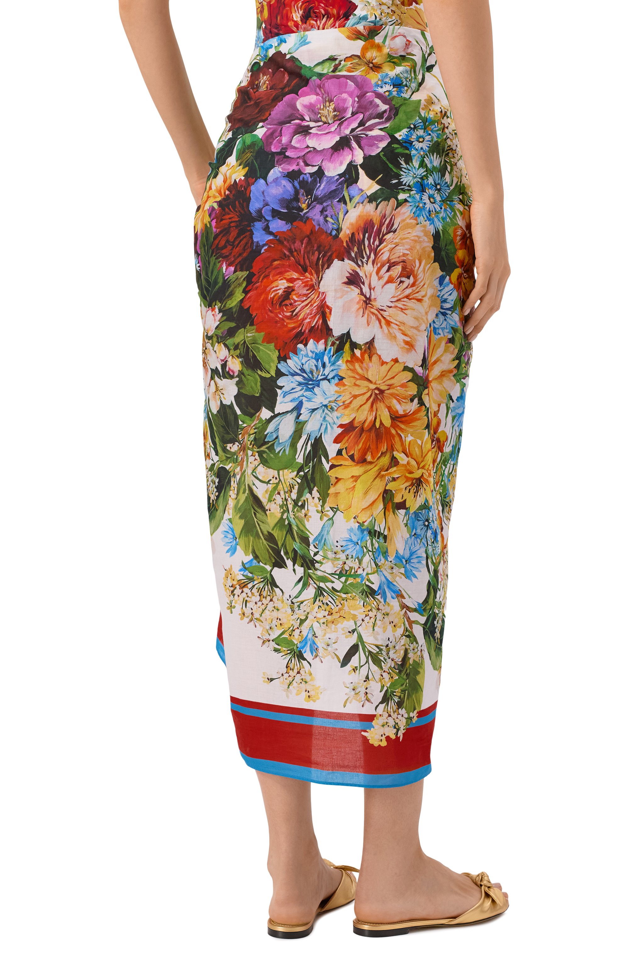 Хлопковое парео DOLCE & GABBANA, арт. 04A01J/0N08H, фото 4