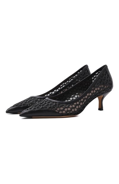 Женские комбинированные туфли KITON, арт. D61832K0904H