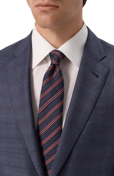 Мужской шелковый галстук EMPORIO ARMANI, арт. EM001344/TE22397