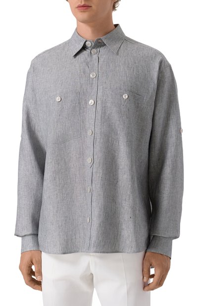 Льняная рубашка DOLCE & GABBANA, арт. G5NI3T/FU4MF, фото 3