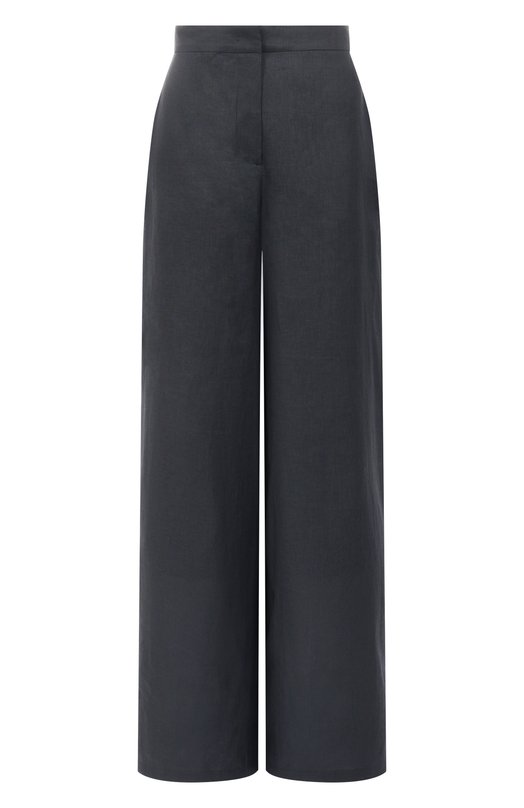 Льняные брюки Max Mara Studio GARIB0 Чёрный GARIB0