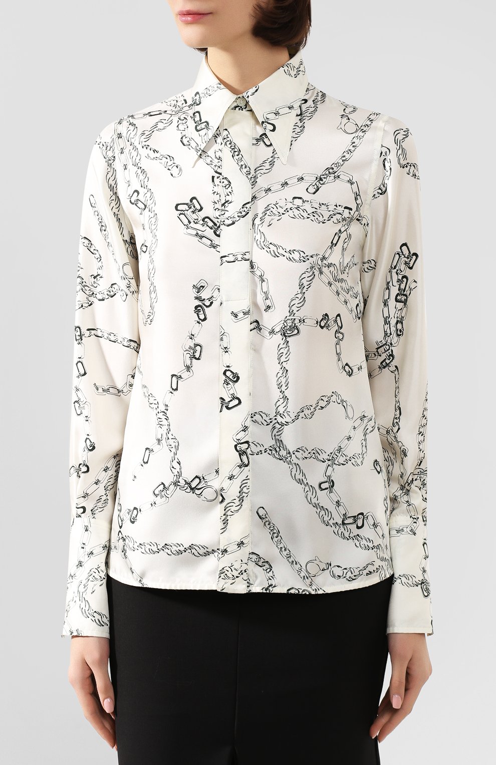 Шелковая рубашка VICTORIA BECKHAM, арт. SH SLM 11105C, фото 3