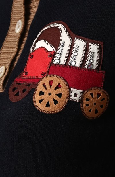 Приталенный пуловер из смеси шерсти и кашемира с круглым вырезом GUCCI, арт. 501364/X9P44, фото 5