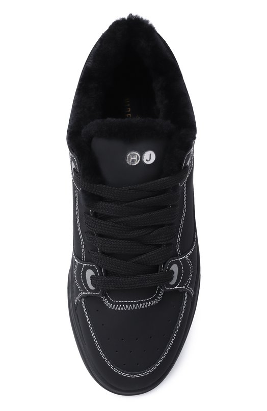 Кожаные кеды Osborn Hide and Jack N0SBLMBLKBLK-MTB Чёрный  N0SBLMBLKBLK-MTB Фото 6