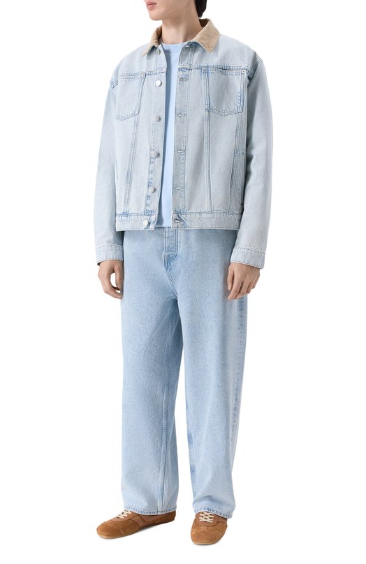 Хлопковая футболка Drole De Monsieur J-TS210-C0002-LBE Голубой  J-TS210-C0002-LBE Фото 2