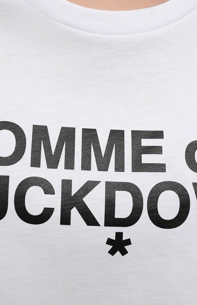 Хлопковая футболка COMME DES FUCKDOWN белого цвета по цене 5435 руб., арт. CDFD1342, фото 5 Хлопковая футболка COMME DES FUCKDOWN, арт. CDFD1342, фото 5