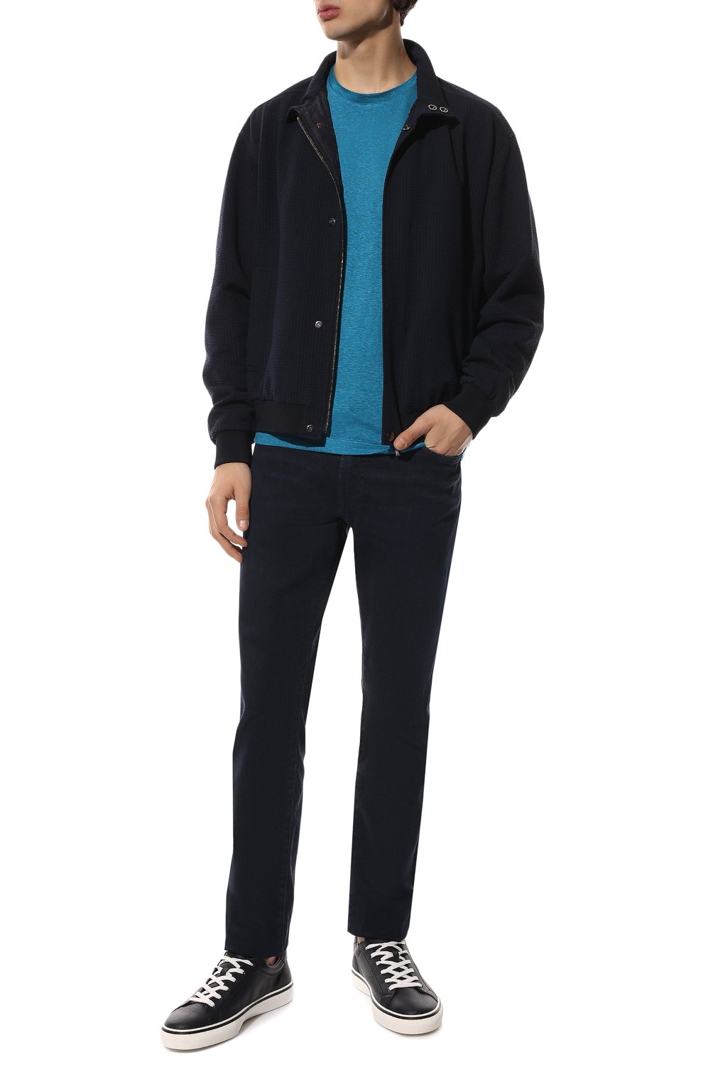 Льняная футболка ZEGNA, арт. UU564/706, фото 2