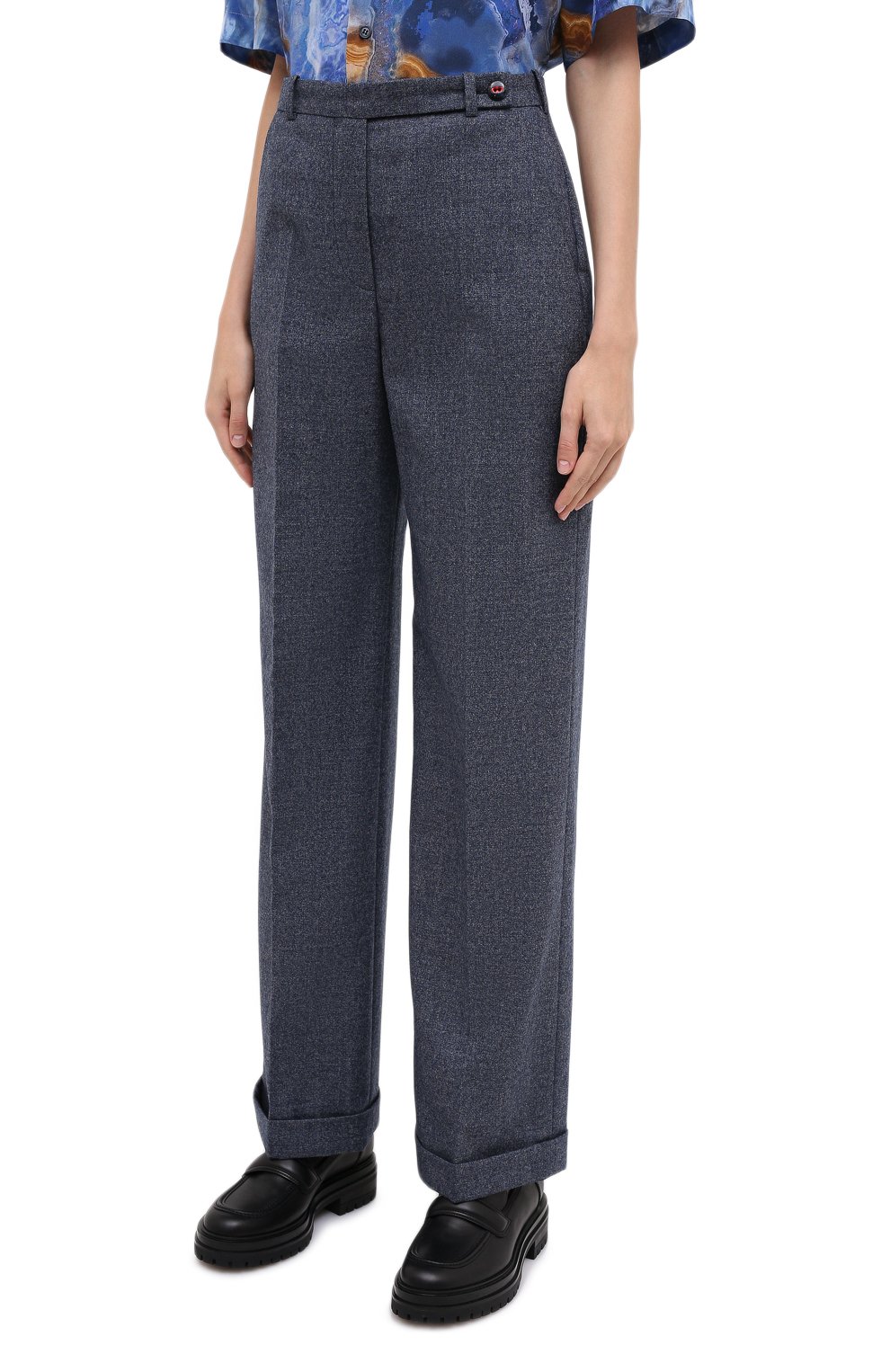 Шерстяные брюки GIORGIO ARMANI темно-серого цвета по цене 94950 руб., арт. 0WHPP0DP/T01V9, фото 4 Шерстяные брюки GIORGIO ARMANI, арт. 0WHPP0DP/T01V9, фото 4