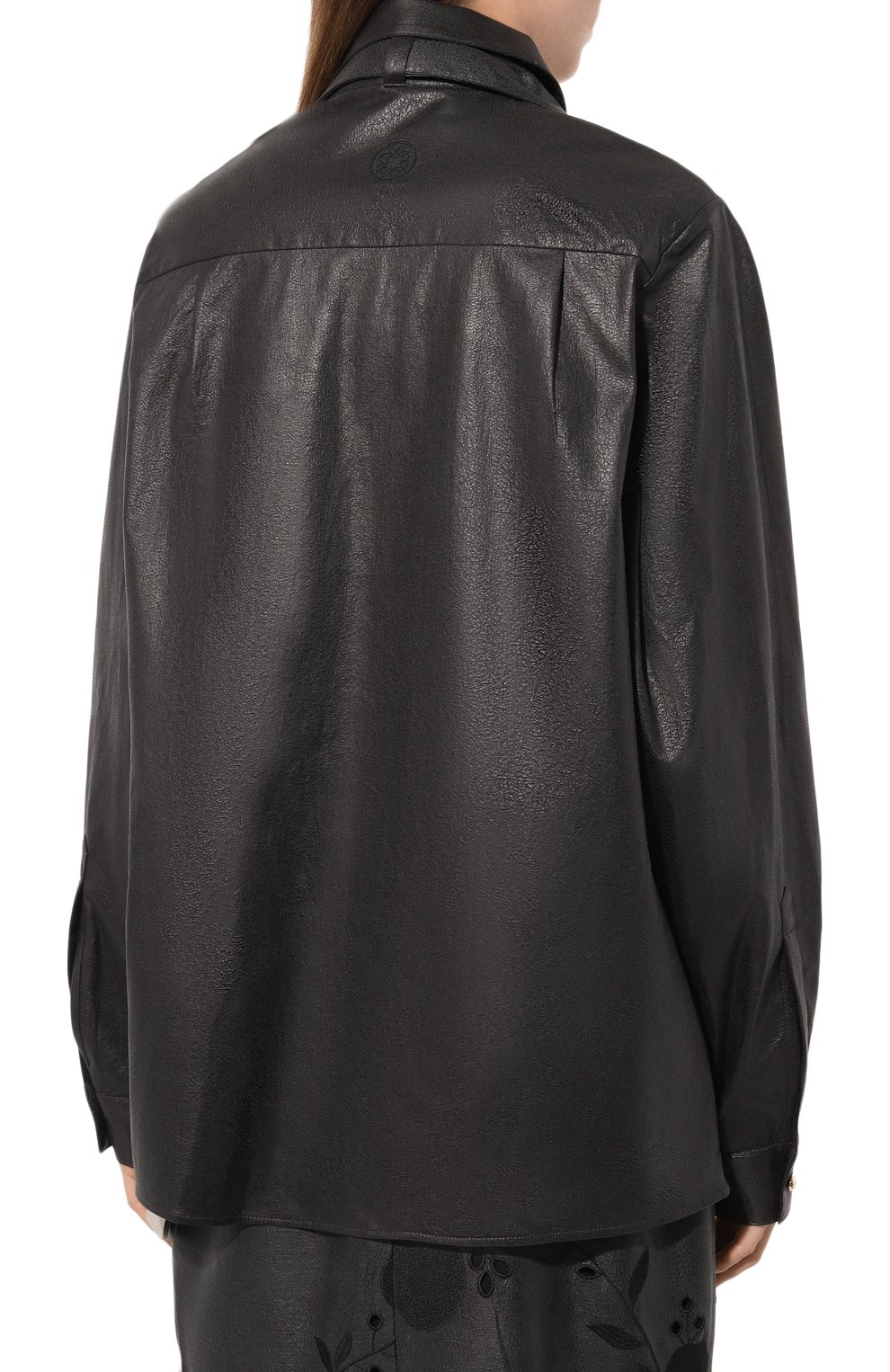 Блузка из экокожи ELIE SAAB, арт. SH043N, фото 4