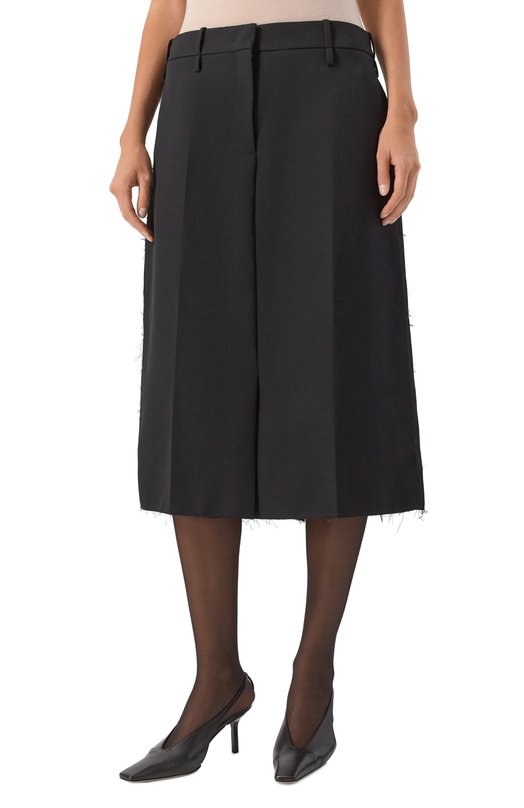 Шерстяная юбка Jil Sander J02MA0332/J40002 Чёрный  J02MA0332/J40002 Фото 3