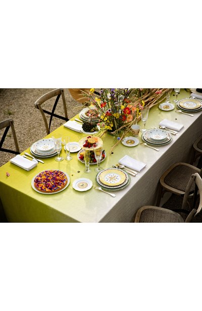 Блюдо для торта круглое trianon BERNARDAUD зеленого цвета по цене 45500 руб., арт. 2621/121, фото 2 Блюдо для торта круглое trianon BERNARDAUD, арт. 2621/121, фото 2