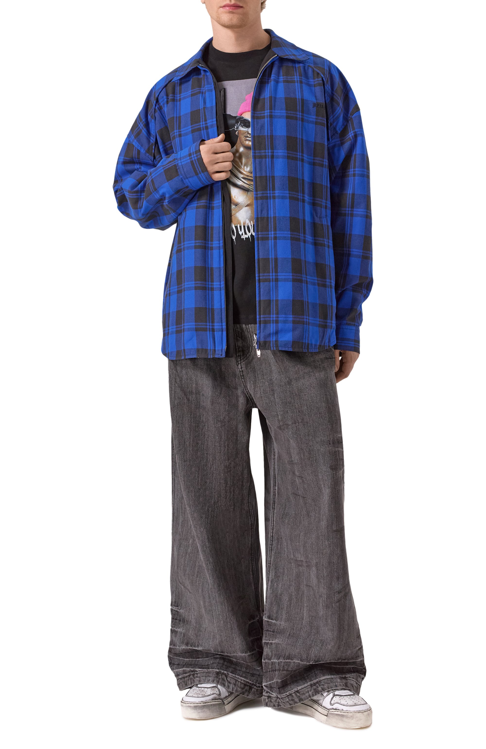 Двусторонняя куртка-рубашка JUUN.J синего цвета по цене 99500 руб., арт. JC5164P08P, фото 2 Двусторонняя куртка-рубашка JUUN.J, арт. JC5164P08P, фото 2