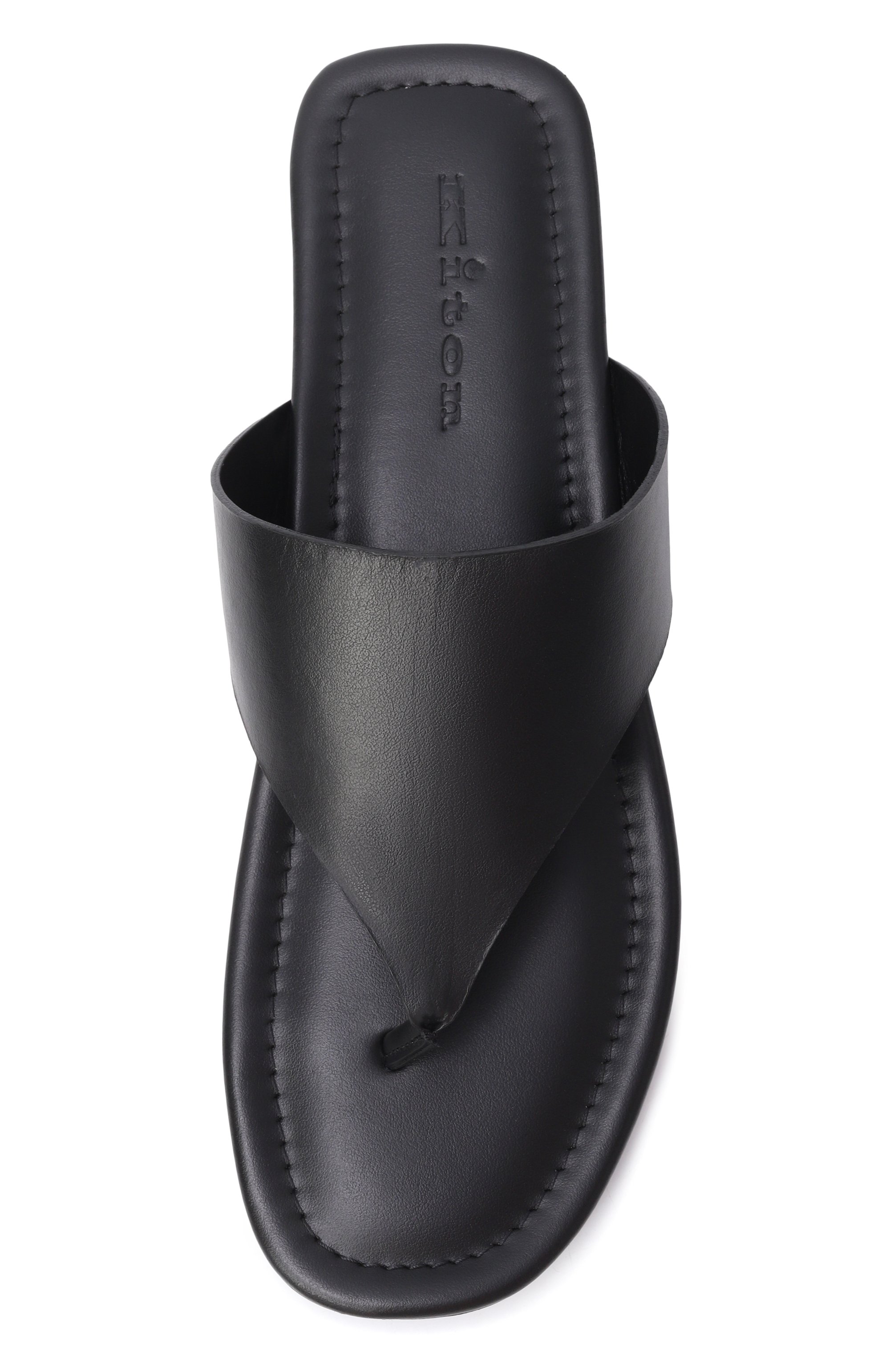 Кожаные шлепанцы KITON, арт. D61818N01171, фото 6