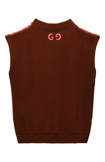 Хлопковый жилет GUCCI, арт. 596249 XKA6I, фото 2