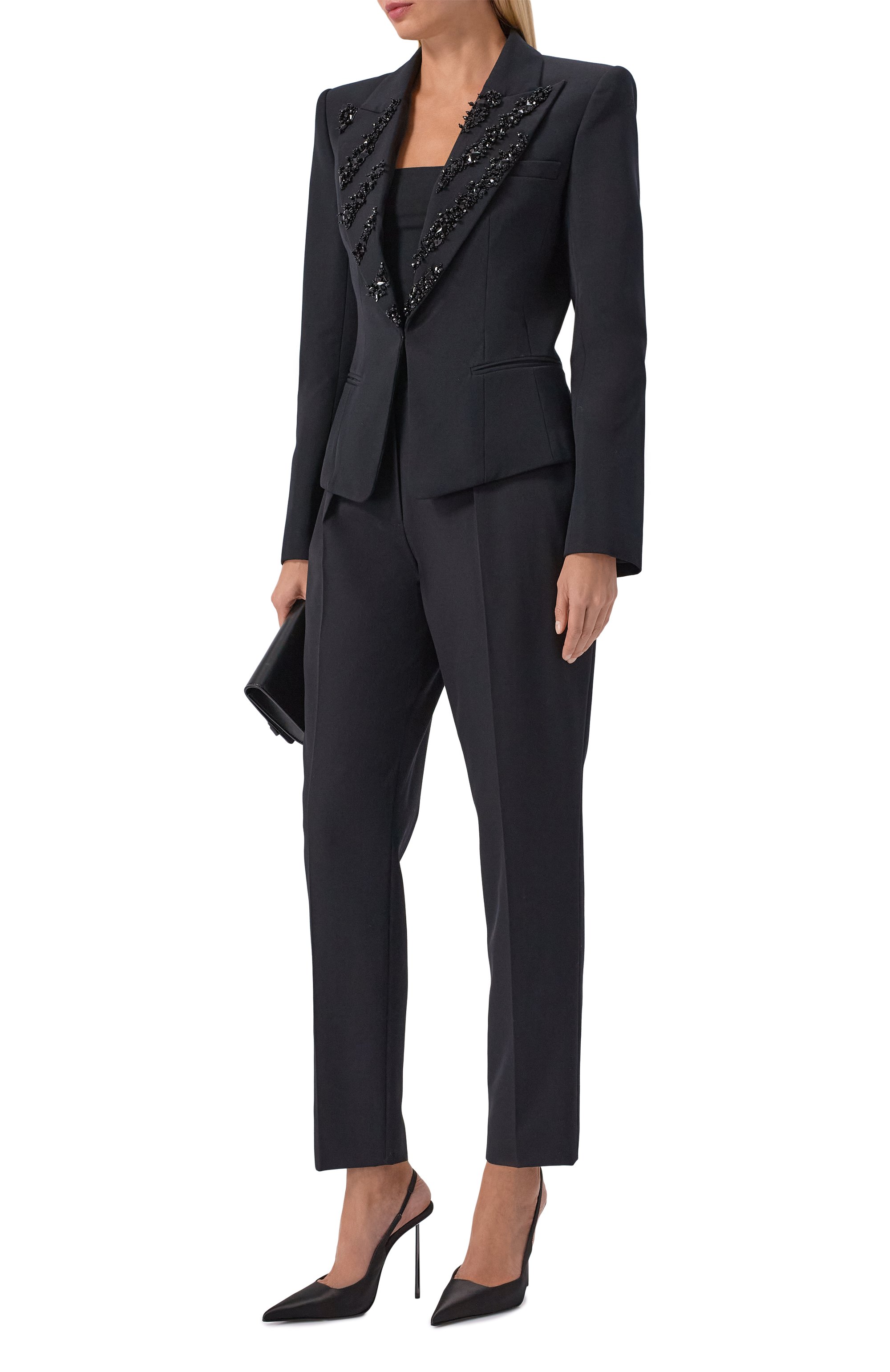 Шерстяные брюки BALMAIN, арт. FF0PN190/WC09, фото 2